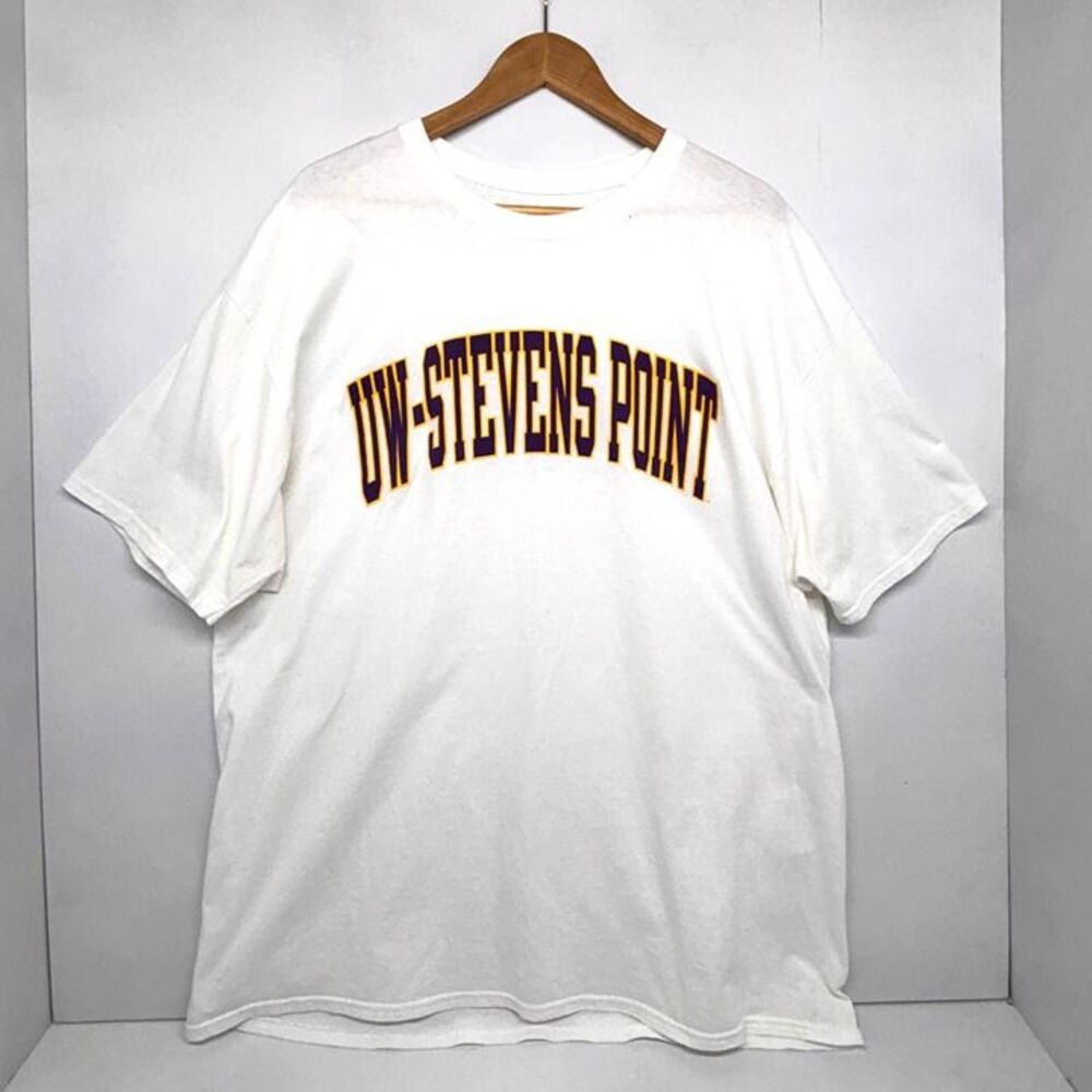 University of Wisconsin Stevens Point Pointers UWSP Champion T-Shirt White 2XL